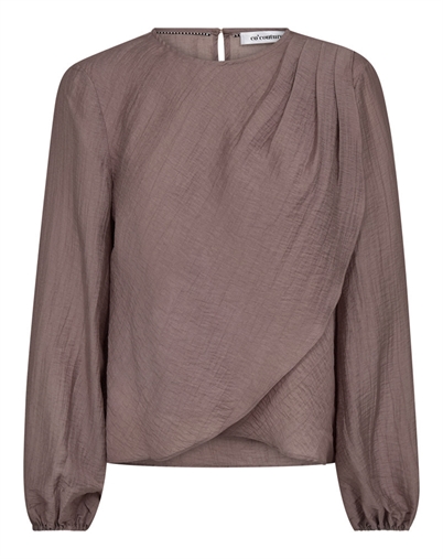  Co'couture - Conny CC Drape Bluse - Old Rose